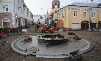 Губернатор проверил ход работ в пешеходном центре Ярославля
