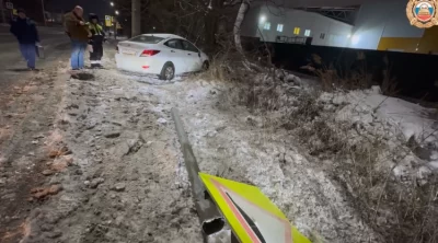 В Ярославле погиб водитель снесшего дорожный знак автомобиля