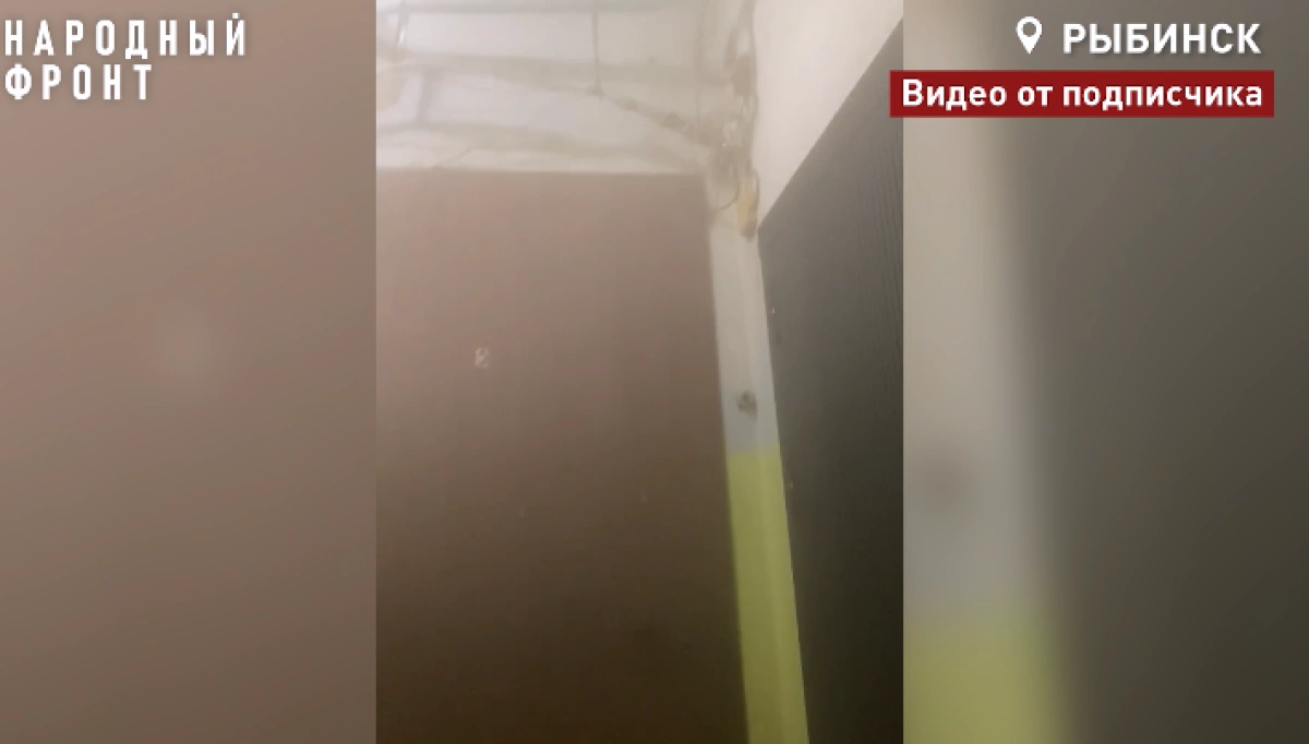 Подъезд в рыбинской двухэтажке превратился в парилку