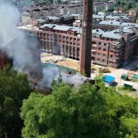 В Ярославле вновь горела бывшая паровая мельница