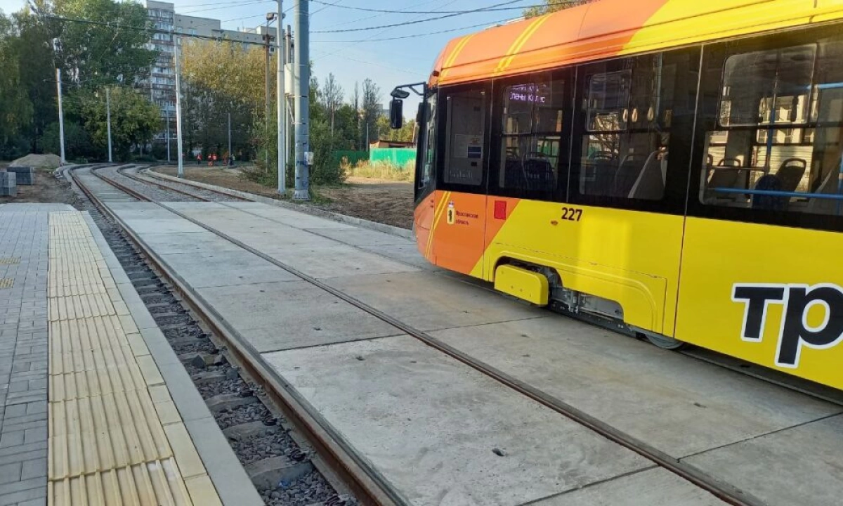 Новые трамвайные пути в Брагино закроют бетонными плитами &nbsp;