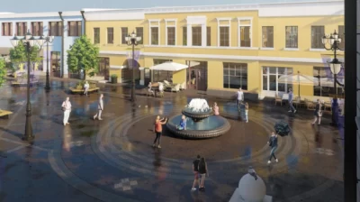 &laquo;Фонтан и деревья в кадках&raquo;: ярославцам показали вид пешеходной Депутатской улицы