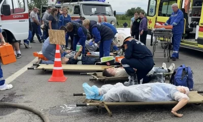 Много пострадавших: в Ярославской области на трассе устроили условное ДТП с автобусом         &nbsp;