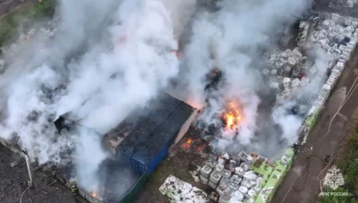 Крупный пожар ликвидирован в промзоне Ярославля