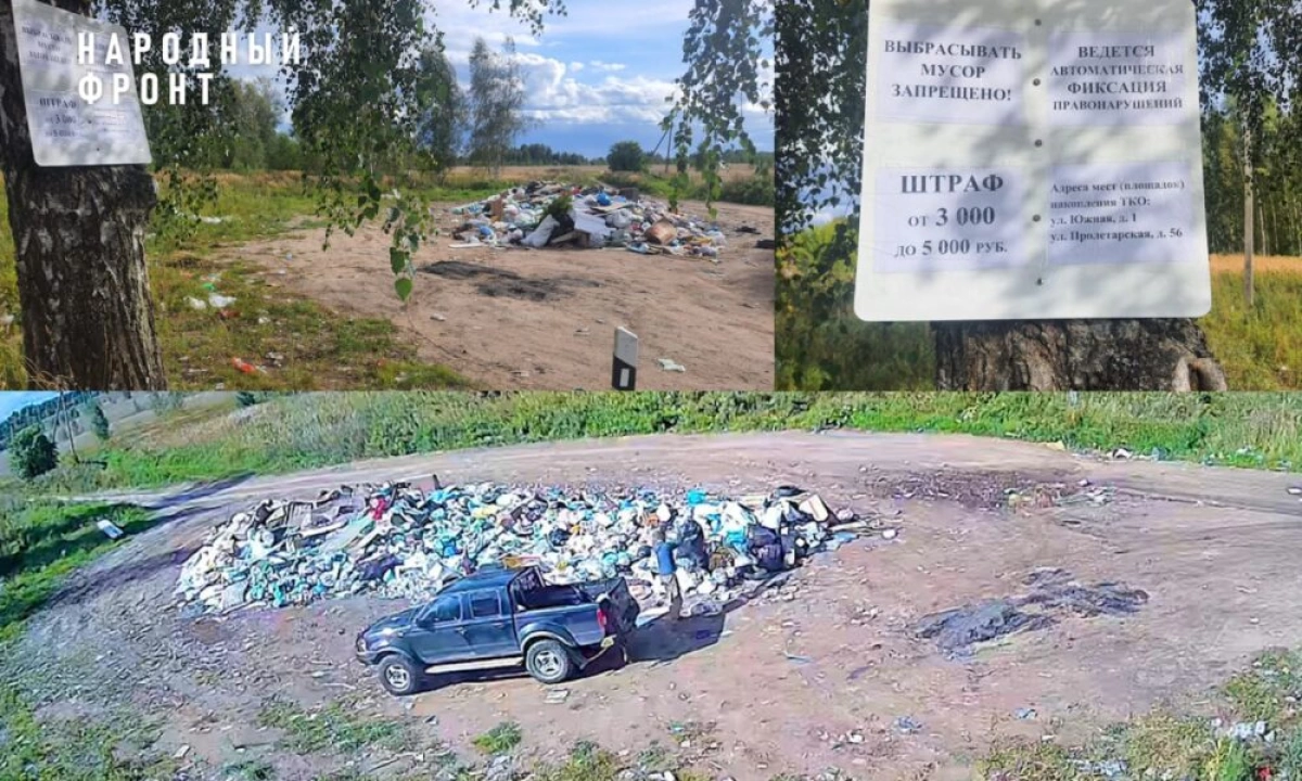 Свалка у села Диево-Городище ликвидирована после обращения в Народный фронт Свалка у села Диево-Городище ликвидирована после обращения в Народный фронт