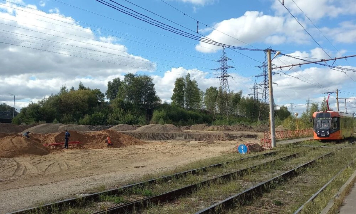 В Ярославле строят разворотное кольцо трамвая у ТРЦ &laquo;РИО&raquo;