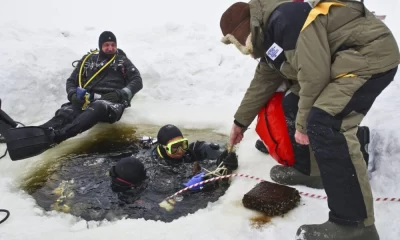 На Рыбинском море дайверы совершат подледные погружения к затопленной усадьбе