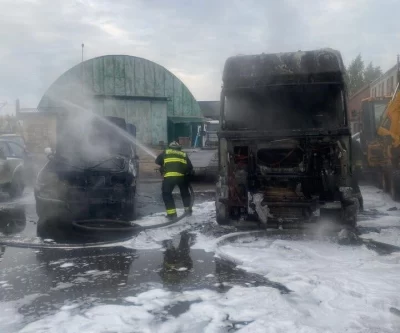 Пожар грузовика в Ярославле: оперативное вмешательство предотвратило серьезные последствия