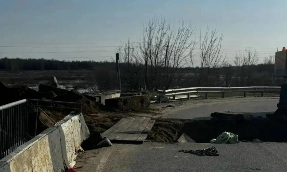 В Ярославской области пассажиры автобусов идут через мост пешком В Ярославской области пассажиры автобусов идут через мост пешком
